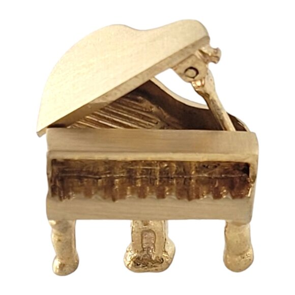 14K Yellow Gold Grand Piano Charm #16896